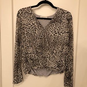 Anthropologie Cheetah Print Top (S)